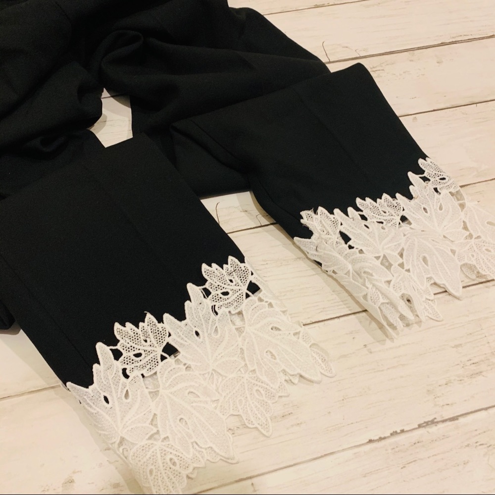 SZ XS Zara lace trimmed Zara black NWT - Picture 9 of 9